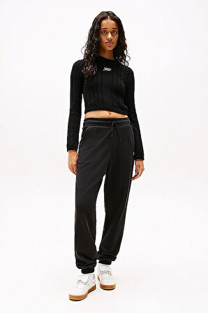 Kadın Tjw Casual Rahat Eşofman Altı - Siyah | L