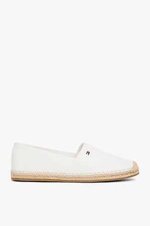 Kadın Th Bayrak Nakışlık Canvas Espadrille Loafer Ayakkabı - Ekru | 36