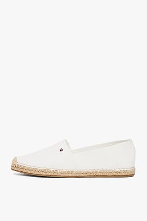 Kadın Th Bayrak Nakışlık Canvas Espadrille Loafer Ayakkabı - Ekru | 36