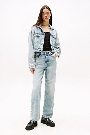 Kadın Th Layla Yüksek Bel Düz Paça Jeans - Açık Mavi | 29/28