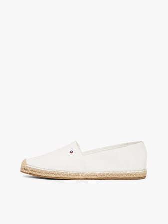 TOMMY HILFIGER Kadın Marka Logolu Günlük Kullanıma Uygun Ekru Espadril FW0FW08541 YBL