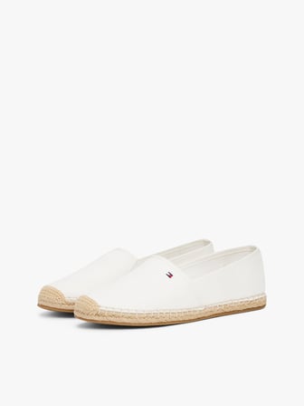 TOMMY HILFIGER Kadın Marka Logolu Günlük Kullanıma Uygun Ekru Espadril FW0FW08541 YBL