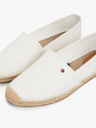 TOMMY HILFIGER Kadın Marka Logolu Günlük Kullanıma Uygun Ekru Espadril FW0FW08541 YBL
