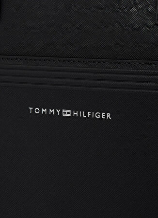 Tommy Hilfiger Deri Siyah Erkek Laptop Çantası TH BUSINESS LEATHER COMP BAG