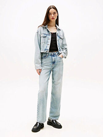 Tommy Jeans LAYLA HR SLIM STR BI6012 Kadın  Jeans DW0DW205931AB