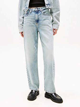 Tommy Jeans LAYLA HR SLIM STR BI6012 Kadın  Jeans DW0DW205931AB