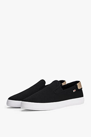 Kadın Th Canvas Slip-On Sneakers - Siyah | 38