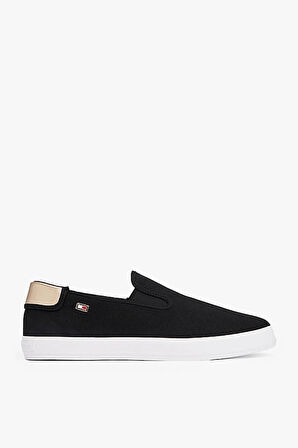 Kadın Th Canvas Slip-On Sneakers - Siyah | 38