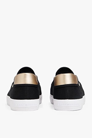 Kadın Th Canvas Slip-On Sneakers - Siyah | 38