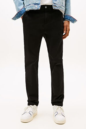 Erkek Slim Fit Chino Pantolon – Siyah | 30/32