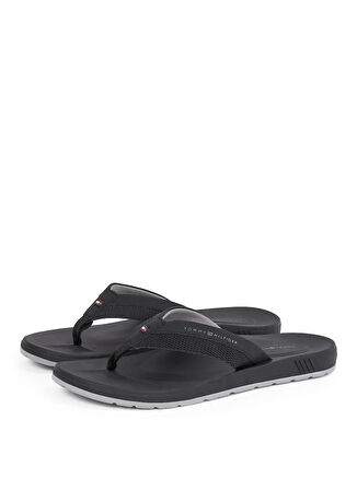 Tommy Hilfiger Siyah Erkek Plaj Terliği MOLDED HILFIGER BEACH SANDAL