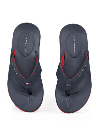 Tommy Hilfiger Lacivert Erkek Plaj Terliği MOLDED HILFIGER BEACH SANDAL