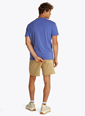 Tommy Jeans Bisiklet Yaka Mavi Erkek T-Shirt DM0DM20322DSF TJM REG BADGE TEE EXT