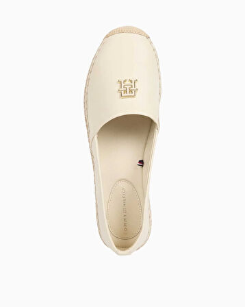 Tommy Hilfiger Logo Leather Espadrilles Ayakkabı