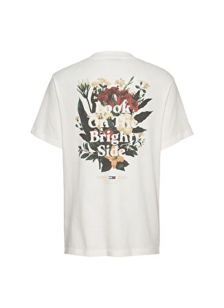 Beyaz Kadın Normal T-Shirt DW0DW21341YBL