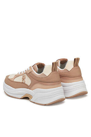 Kadın Th Chunky Karışık Doku Sneakers - Pudra | 38