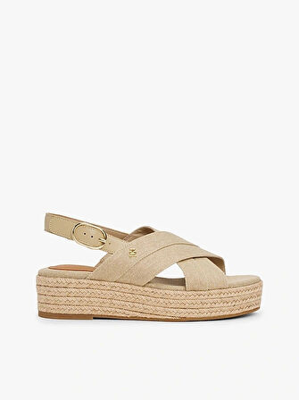 DENIM ESPADRILLE PLATFORM SANDAL