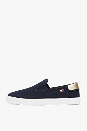 Kadın Th Canvas Slip-On Sneakers - Lacivert | 37