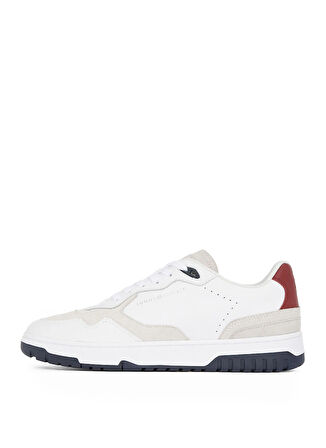 Tommy Hilfiger Beyaz Erkek Sneaker TH BASKET BETTER RWB LTH