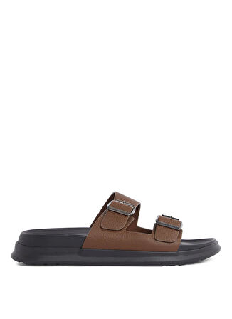 Tommy Hilfiger Kahve Erkek Terlik D DENSITY HILFIGER LTH SAND