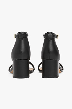 Kadın Th Topuklu Sandalet - Siyah | 36