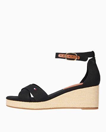 Tommy Hilfiger Flag Criss Cros Wedge Espadrilles Topuklu Sandalet