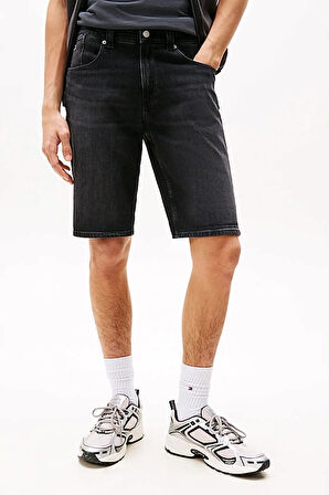 Erkek Th Ronnie Slim Denim Şort - Siyah | 34