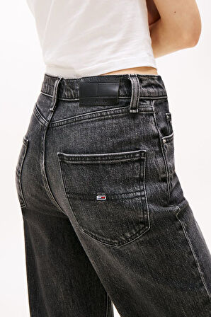 Kadın Layla Yüksek Bel Dar Düz Kesim Jean Pantolon - Eskitme Siyah | 30/28