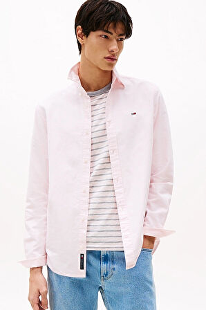 Erkek Tjm Regular Fit Oxford Gömlek - Pembe | S