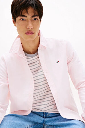 Erkek Tjm Regular Fit Oxford Gömlek - Pembe | S
