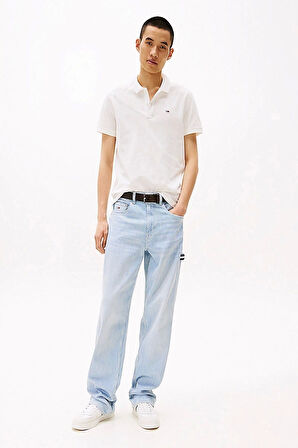 Tommy Hilfiger Erkek  Beyaz  Slim Fit  Polo T-Shirt