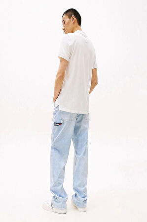 Tommy Hilfiger Erkek  Beyaz  Slim Fit  Polo T-Shirt