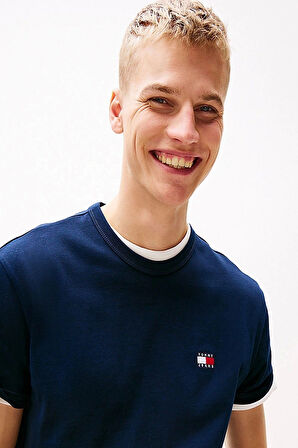 Tommy  Jeans  Erkek Lacivert T-Shirt