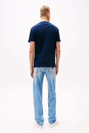 Tommy  Jeans  Erkek Lacivert T-Shirt