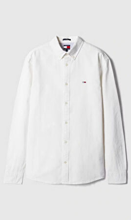 Tommy Hilfiger  Erkek Beyaz Oxford Gömlek