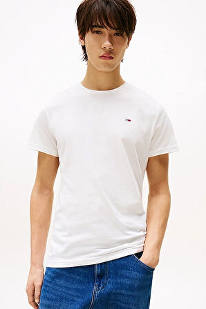 Erkek Tjm Slim 2'li Paket T-Shirt - Ekru/Siyah | S