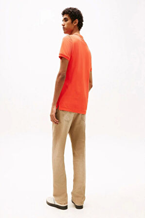 Tommy Hilfiger Erkek   Turuncu Polo T-Shirt