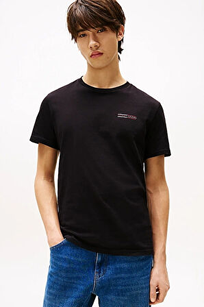 Erkek Tjm Slim 2'li Paket T-Shirt - Ekru/Siyah | M
