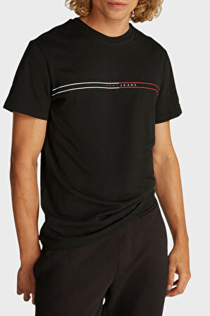 Tommy Jeans Erkek T Shirt DM0DM20779 BDS