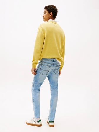 TOMMY HILFIGER Erkek Marka Logolu Çift Cep Şık Görünüşlü Günlük Kullanıma Uygun Denim Jeans Mavi Jeans DM0DM21033 1AB