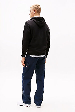 Erkek Tjm Kapüşonlu Sweatshirt - Siyah | L