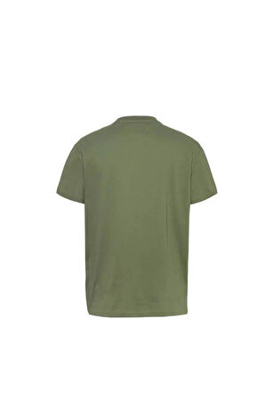 Tommy  Hilfiger Erkek  Yeşil Logolu T-Shirt