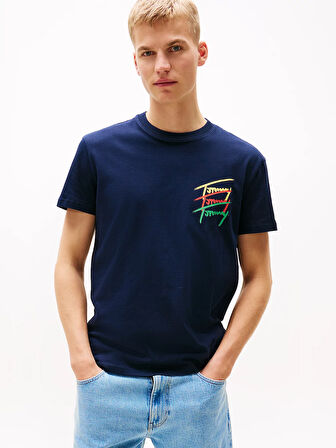 TOMMY HILFIGER TJM REG TWISTED SIGNTR TEE EXT 