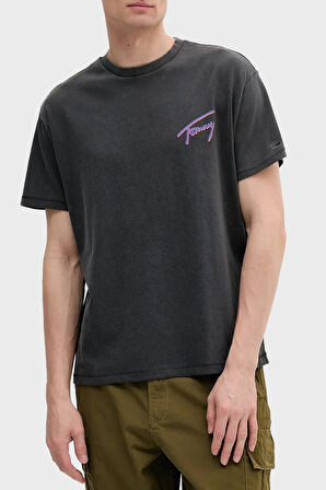 Tommy Jeans Erkek T Shirt DM0DM20768 BDS