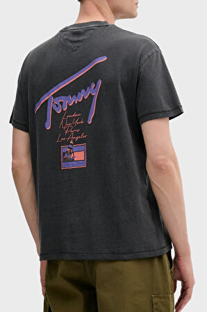 Tommy Jeans Erkek T Shirt DM0DM20768 BDS