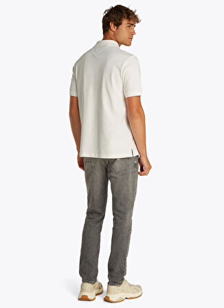 Tommy Jeans Ekru Erkek Polo T-Shirt DM0DM20914YBL TJM REG LINEAR POLO