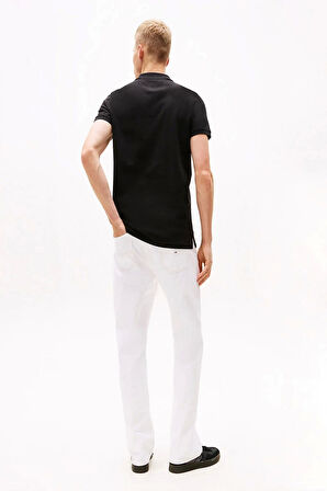 Tommy Hilfiger Erkek  Siyah Slim Fit  Polo T-Shirt