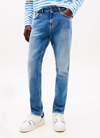 Tommy Jeans Normal Bel Slim Tapered Mavi Erkek Denim Pantolon DM0DM209871A5 AUSTIN SLIM TPRD BI01