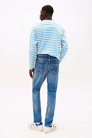 Erkek Th Austin Slim Dar Paça Jeans - Mavi | 30/32