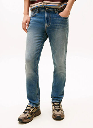 Tommy Jeans Normal Bel Koyu Lacivert Erkek Denim Pantolon DM0DM210051BK SCANTON SLIM BI5154 C
